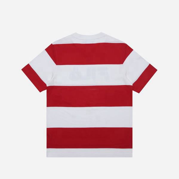 Fila T-Shirt Herr Röda / Vita - Striped S/S,59207-FTRY